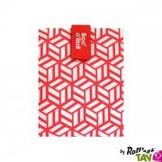 Emballage sandwich rouge ajustable et lavable, avec velcro, 54x32cm