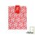 Emballage sandwich rouge ajustable et lavable, avec velcro, 54x32cm