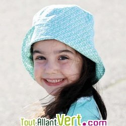Chapeau Bob enfant Koala vert en coton biologique