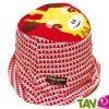 Chapeau Bob enfant Girafe rouge en coton biologique