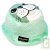 Bob enfant Phoque vert en coton bio, Taille L, 4-6 ans, 52-54cm