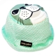 Bob enfant Phoque vert en coton bio, Taille S, 6-18 mois, 46-48cm