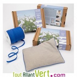 Bouillotte en lin garnissage graines de lin des Flandres, 22x18cm