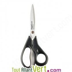 Ciseaux ergonomiques manche recycl� et lames inox, 21 cm