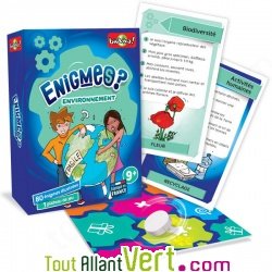 Jeu de cartes �nigmes Environnement, 9 ans +