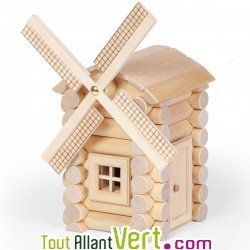 Moulin, jeu de construction en bois 47 pi�ces