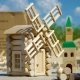 Moulin, jeu de construction en bois 47 pi�ces