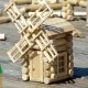 Moulin, jeu de construction en bois 47 pi�ces