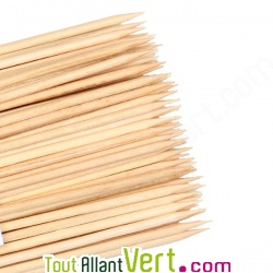 Lot de 100 piques brochettes en bois de 30cm 