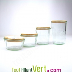 Pot de conservation alimentaire en verre, bouchon en li�ge
