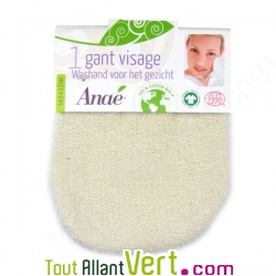 Gant visage en coton 100% bio
