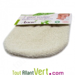 Gant visage en coton 100% bio
