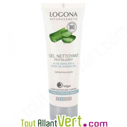 Gel nettoyant revitalisant aloe vera rose de damas bio