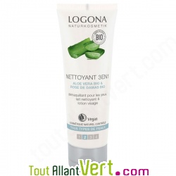 Nettoyant 3 en 1 Visage  l\'aloe vera et rose de damas bio