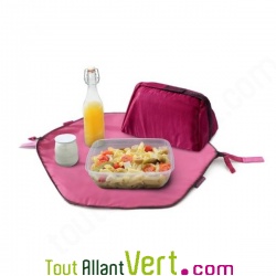 Sac repas r�utilisable Square Rose