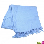 Chche en coton bio Bleu clair, teinture cologique