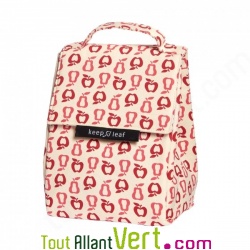 Sac isotherme lunchbag fruit rouge et blanc