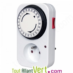 Programmateur m�canique 24h pour appareil �lectrique 3680W