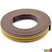 Joint isolant adhsif portes et fentres marron, 6 mtres