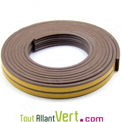 Joint isolant adh�sif portes et fen�tres marron, 6 m�tres