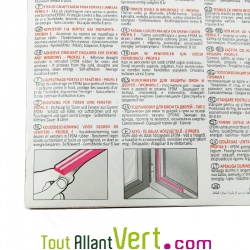 Joint isolant adh�sif portes et fen�tres marron, 6 m�tres