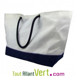 Grand cabas en voile de bateau recycl�, 62 cm