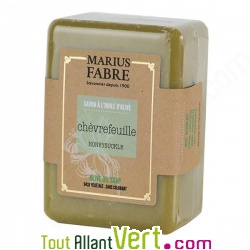 Savonnette de Marseille au ch�vrefeuille et huile d\'olive 250g