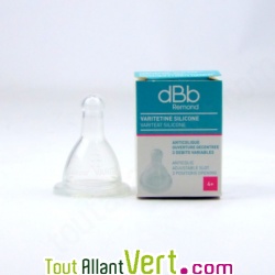 T�tine en silicone pour biberon Remond 4 mois et +