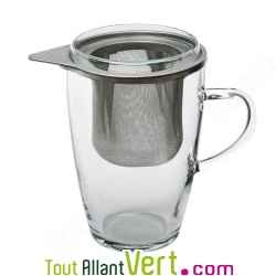 Tasse � th� pour infusion avec couvercle et filtre 35cl