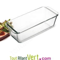 Moule � pain rectangle en verre, 28,5 x 12 x 7,6cm
