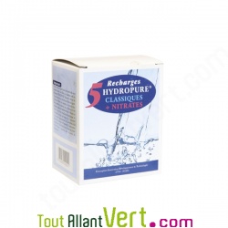 Recharges universelles pour carafe � eau +nitrates lot de 5
