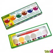 Petite aquarelle de 6 couleurs naturelles