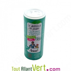 Dentifrice bio en poudre menthol extra-frais, 40g