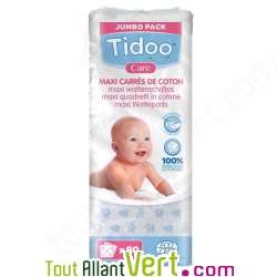 Maxi carr� de coton bio pour b�b� x80