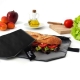 Sac ajustable et set de table Noir pour sandwich ou gouter, reutilisable