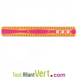 R�gle recycl�e color�e et flexible 30 cm