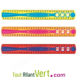 R�gle recycl�e Rouge flexible 30 cm