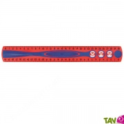 R�gle recycl�e Rouge flexible 30 cm