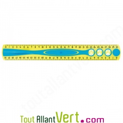 R�gle recycl�e Jaune flexible 30 cm