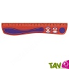 R�gle recycl�e Rouge et flexible 20 cm