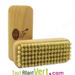 Brosse  ongles du bricoleur, fibres sisal et bois de htre, 10,5 cm