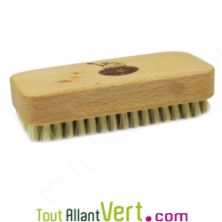 Brosse  ongles du bricoleur, fibres sisal et bois de htre, 10,5 cm