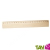 Rgle double dcimtre en bois naturel 20 cm Origine France