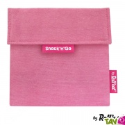 Pochette rutilisable Rose pour goter et sandwich 18 cm