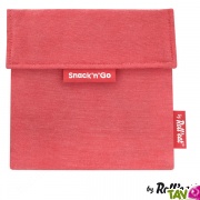 Pochette rutilisable rouge pour goter et sandwich 18 cm