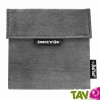 Pochette rutilisable noir pour goter et sandwich 18 cm