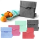 Pochette r�utilisable bleu pour go�ter et sandwich 18 cm