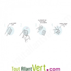 Brosse  dents Bleu fonc poils Nylon Souple, tte changeable de Caliquo