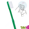 Brosse � dents Verte poils Nylon Medium, t�te changeable de Caliquo