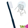 Brosse  dents Bleu fonc poils Nylon Souple, tte changeable de Caliquo